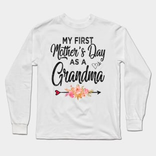 My first mothers day as a grandma Long Sleeve T-Shirt